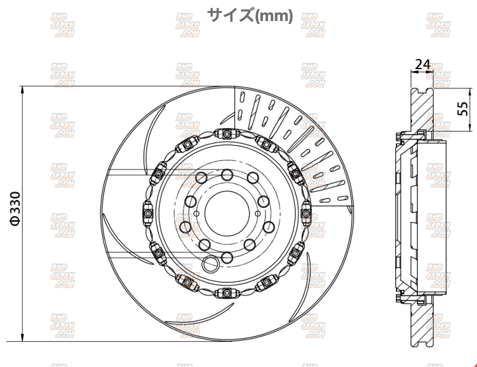 Blitz Big Caliper Brake Kit II 4Pot Racing Front - ND5RC NDERC